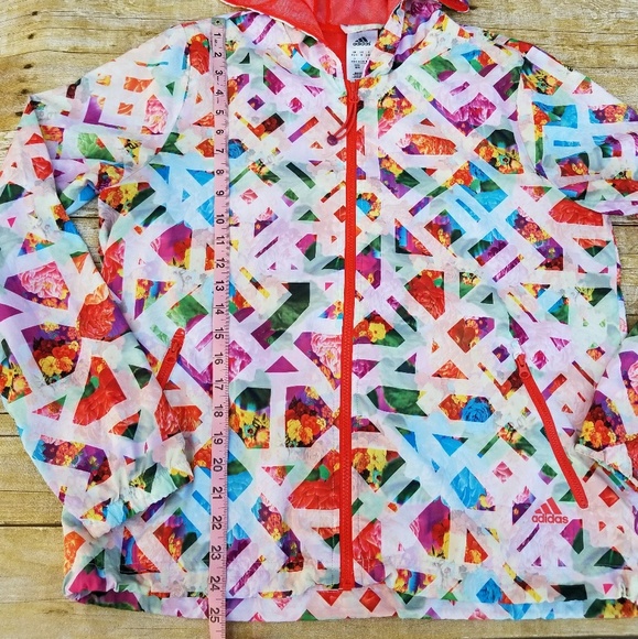 Adidas geo floral windbreaker - Picture 3 of 6